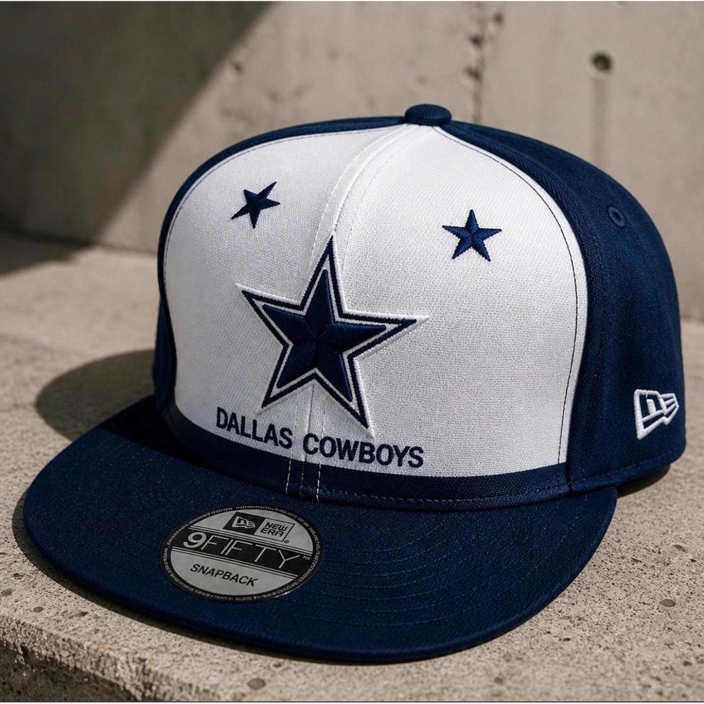 NWOT New‎ Era Dallas Cowboys 9FIFTY Snapback Hat NFL 100 Blue White Cap